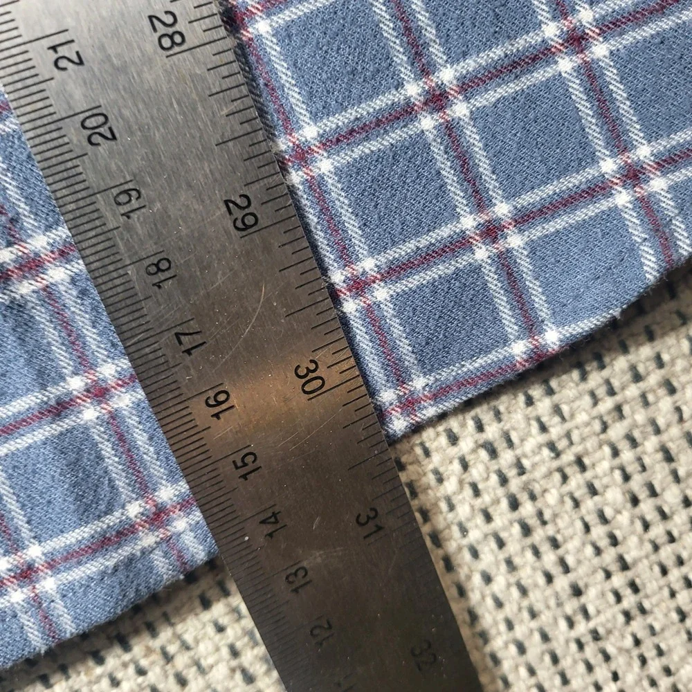UNTUCKit Shirt Mens 3XL Blue Grid Plaid Long Sleeve Stretch Button Down Casual